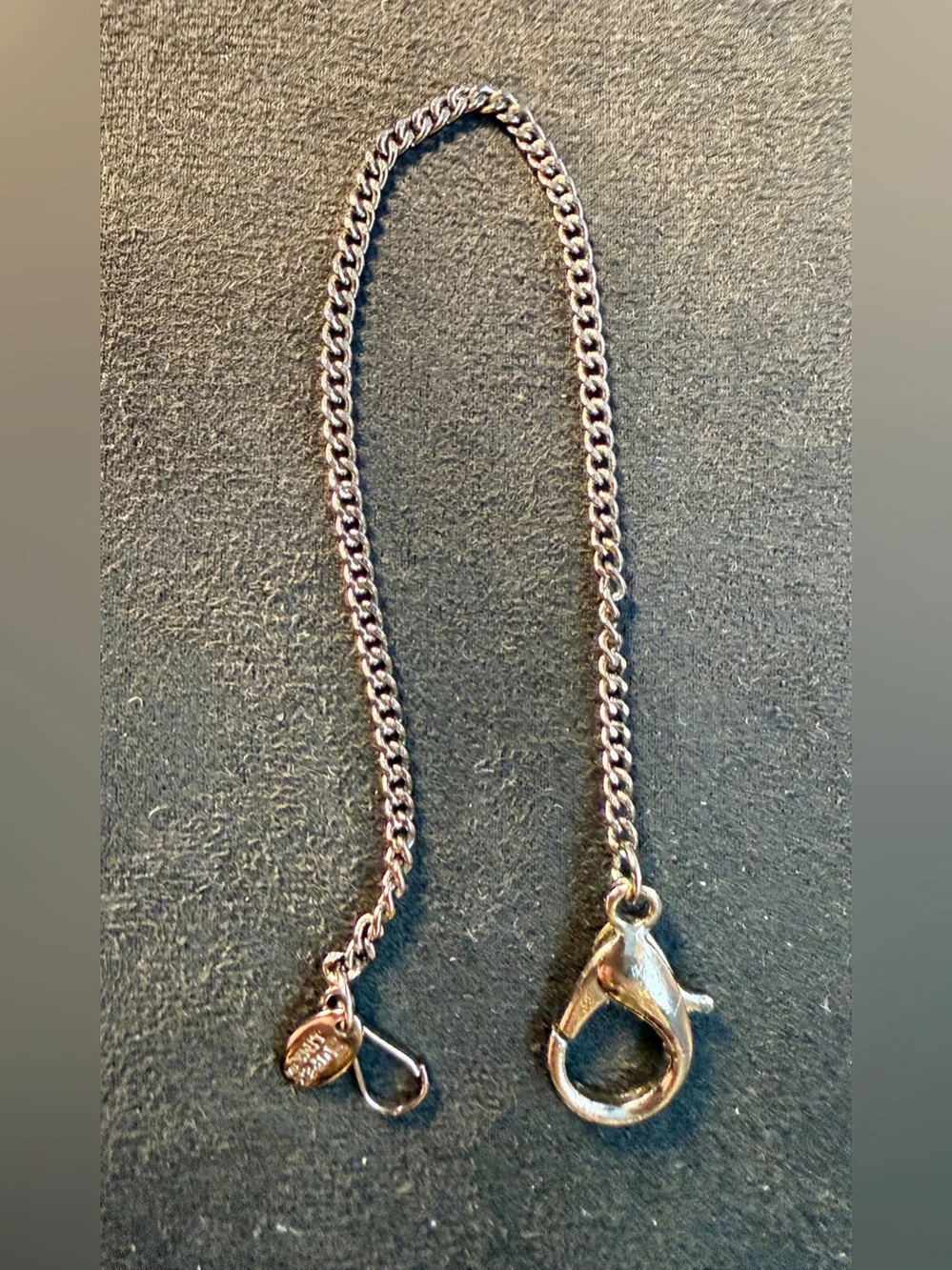 Vintage Gray Tone Pocket Watch / Apparel / Wallet Chain Clip Made In USA